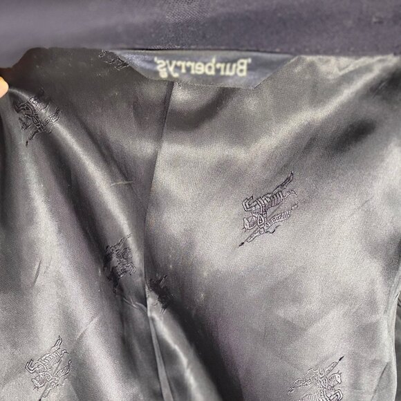 Burberry Navy Oversized Vintage Blazer - Picture 8 of 9